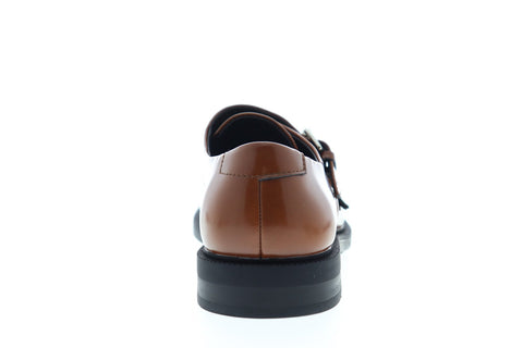 Calvin Klein Candon 34F1263-VAC Mens Brown Leather Dress Monk Strap