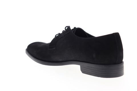 Calvin Klein Covin 34F1271-BLK Mens Black Nubuck Casual Lace Up Oxfords Shoes