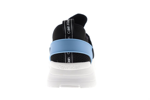 Calvin Klein Unni 34F1279-BLK Mens Black Canvas Lace Up Low Top Sneakers Shoes
