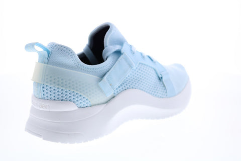 Calvin Klein Unni Textured Knit 34F1279-PBL Mens Blue Designer Sneakers Shoes