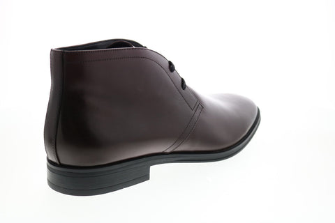 Calvin Klein Wolfe Crust Leather 34F1414-MAH Mens Red Lace Up Chukkas Boots