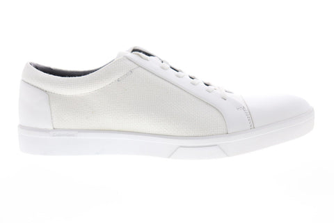 Calvin Klein Igor Nappa Calf 34F1509-WHT Mens White Low Top Sneakers Shoes