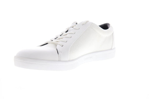 Calvin Klein Igor Nappa Calf 34F1509-WHT Mens White Low Top Sneakers Shoes