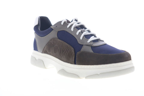 Calvin Klein Penley Smooth Calf 34F1618-GYP Mens Grey Leather Designer Sneakers Shoes
