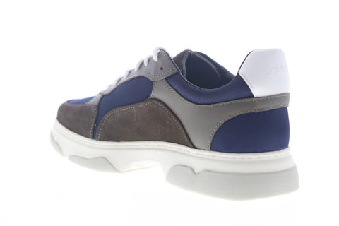 Calvin Klein Penley Smooth Calf 34F1618-GYP Mens Grey Leather Designer Sneakers Shoes