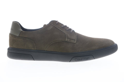 Calvin Klein Gleyber Silky Suede 34F1732-CMF Mens Grey Suede Designer Sneakers Shoes