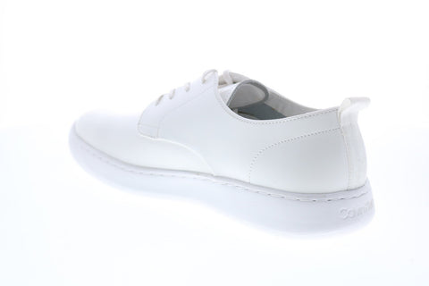 Calvin Klein Fife Box Leather 34F2020-WHT Mens White Designer Sneakers Shoes