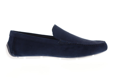 Calvin Klein Kaleb 34F2031-DNY Mens Blue Suede Casual Slip On Loafers Shoes