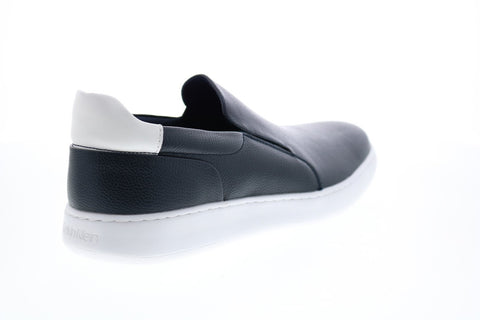 Calvin Klein Fortun Tumbled Smooth Mens Blue Slip On Designer Sneakers Shoes