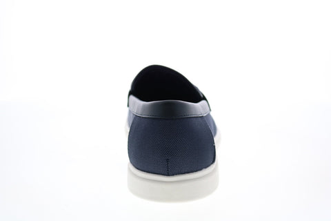 Calvin Klein Trapper Ballistic Nylon Small Grain Smth Mens Blue Loafers Shoes