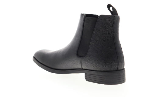 Calvin Klein Carter Small Tumbled 34F4308-BLK Mens Black Chelsea Boots Shoes