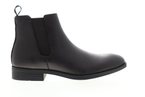 Calvin Klein Carter Small Tumbled 34F4308-DBN Mens Brown Chelsea Boots Shoes
