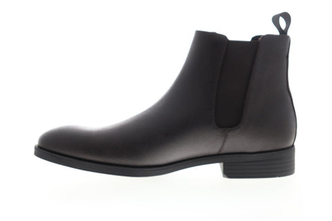 Calvin Klein Carter Small Tumbled 34F4308-DBN Mens Brown Chelsea Boots Shoes