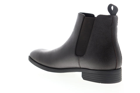 Calvin Klein Carter Small Tumbled 34F4308-DBN Mens Brown Chelsea Boots Shoes