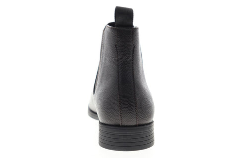 Calvin Klein Carter Small Tumbled 34F4308-DBN Mens Brown Chelsea Boots Shoes