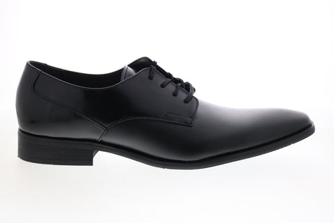 Calvin Klein Ripley Box Textured Mens Black Oxfords & Lace Ups Plain Toe Shoes