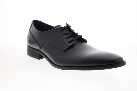 Calvin Klein Ripley Box Textured Mens Black Oxfords & Lace Ups Plain Toe Shoes
