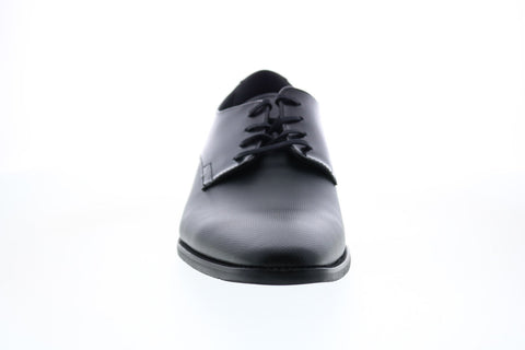 Calvin Klein Ripley Box Textured Mens Black Oxfords & Lace Ups Plain Toe Shoes