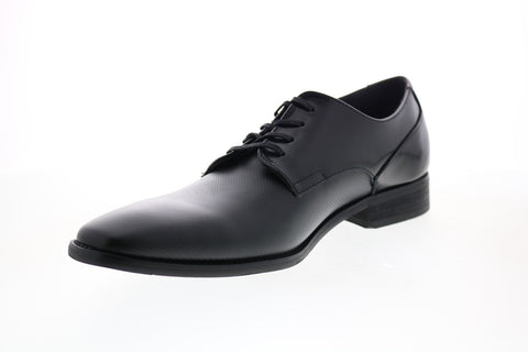 Calvin Klein Ripley Box Textured Mens Black Oxfords & Lace Ups Plain Toe Shoes