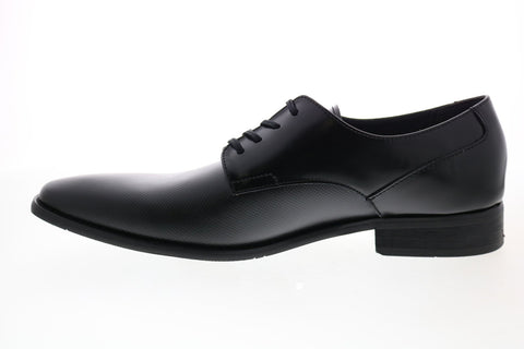 Calvin Klein Ripley Box Textured Mens Black Oxfords & Lace Ups Plain Toe Shoes