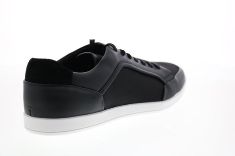 Calvin Klein Maxen Smooth Calf Ballistic Mens Black Designer Sneakers Shoes