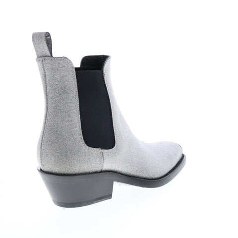 Calvin Klein Western Claire Bis Diamond 34J0554-SLV Womens Gray Chelsea Boots