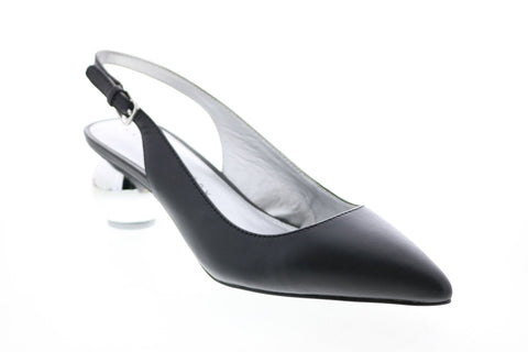 Katy Perry The Adora Womens Black Leather Strap Strap Heels Shoes