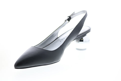 Katy Perry The Adora Womens Black Leather Strap Strap Heels Shoes