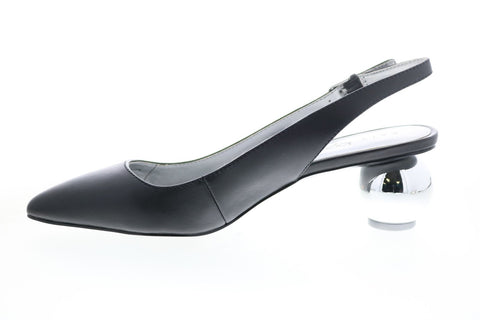 Katy Perry The Adora Womens Black Leather Strap Strap Heels Shoes