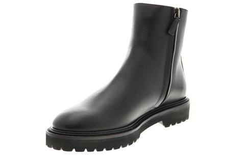 Aquatalia Pasquale Calf 34M0937-BLK Mens Black Leather Casual Dress Boots