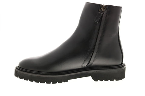 Aquatalia Pasquale Calf 34M0937-BLK Mens Black Leather Casual Dress Boots