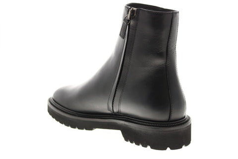 Aquatalia Pasquale Calf 34M0937-BLK Mens Black Leather Casual Dress Boots