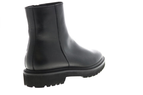 Aquatalia Pasquale Calf 34M0937-BLK Mens Black Leather Casual Dress Boots