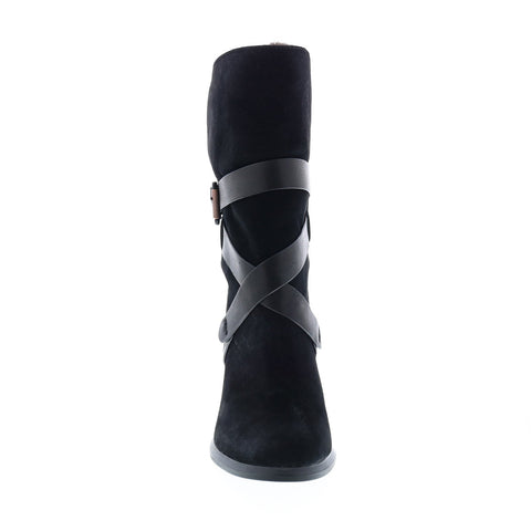 Calvin Klein Tanya Suede 34R0421-BKA Womens Black Casual Dress Boots