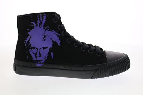 Calvin Iconica Canvas Warhol Print Andy Warhol Womens Black Sneakers Shoes