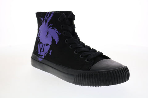 Calvin Iconica Canvas Warhol Print Andy Warhol Womens Black Sneakers Shoes