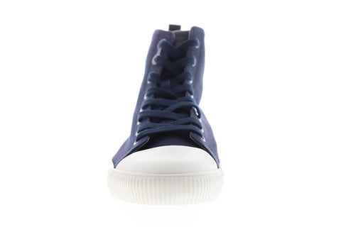 Calvin Klein Arnaud 34S0377-MHL Mens Blue Canvas High Top Sneakers Shoes