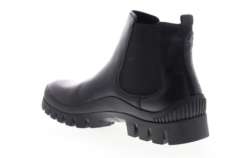 Calvin Klein Hugo Baby Calf 34S0409-BLK Mens Black Leather Chelsea Boots Shoes
