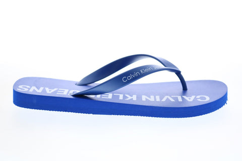 Calvin Klein Errol Jelly 34S0604-BNU Mens Blue Flip-Flops Sandals Shoes