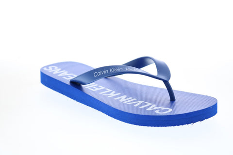 Calvin Klein Errol Jelly 34S0604-BNU Mens Blue Flip-Flops Sandals Shoes