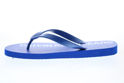 Calvin Klein Errol Jelly 34S0604-BNU Mens Blue Flip-Flops Sandals Shoes