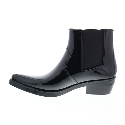 Calvin Klein Cole Rubber 34S1718-BLK Mens Black Patent Leather Dress Boots