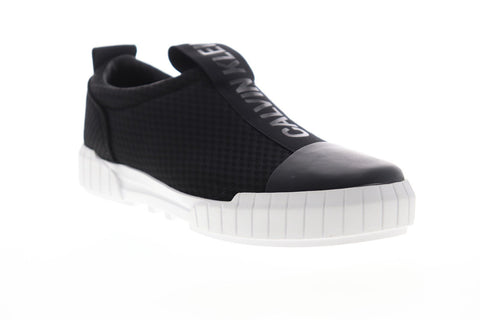 Calvin Klein Brett 34S1737-BLK Mens Black Mesh Slip On Sneakers Shoes