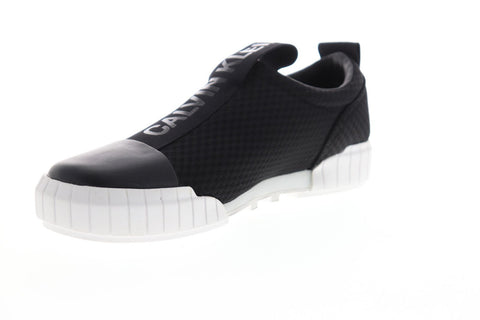 Calvin Klein Brett 34S1737-BLK Mens Black Mesh Slip On Sneakers Shoes