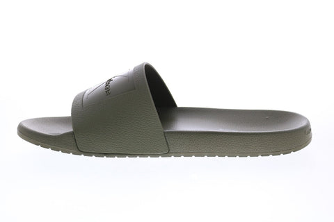 Calvin Klein Vincenzo Jelly 34S0547-DTD Mens Green Slides Sandals Shoes