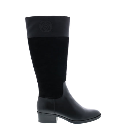 Taryn Rose Greir 34TR1352-BLK Womens Black Leather Casual Dress Boots Shoes