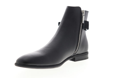 Calvin Klein Lorenzo Tumbled 34F0462-BLK Mens Black Leather Casual Dress Boots