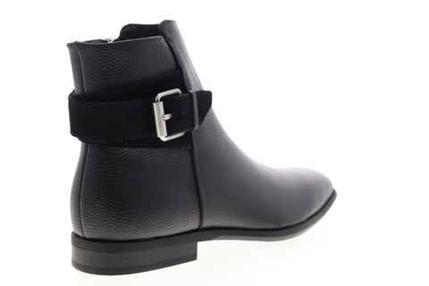 Calvin Klein Lorenzo Tumbled 34F0462-BLK Mens Black Leather Casual Dress Boots