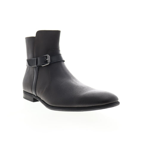 Calvin Klein Louis Sml Tumbled 34F0473-DBN Mens Brown Leather Casual Dress Boots