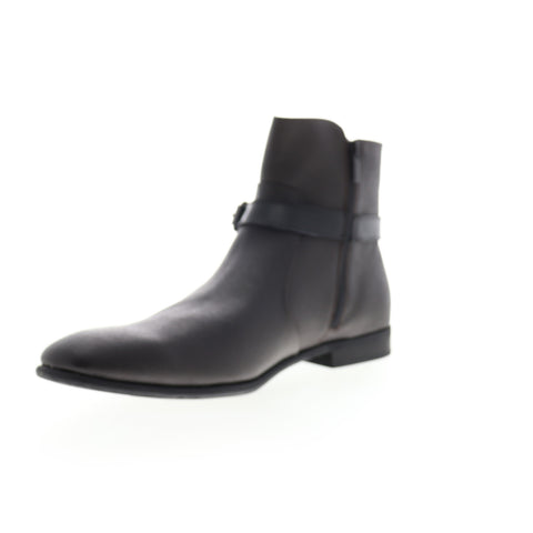 Calvin Klein Louis Sml Tumbled 34F0473-DBN Mens Brown Leather Casual Dress Boots